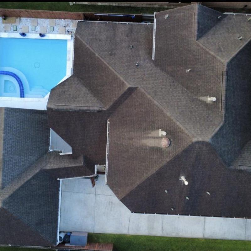CertainTeed ClimateFlex roofing system installation aerial view