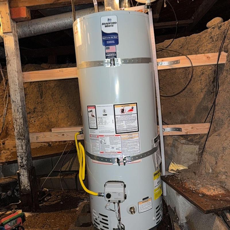 Bradford White 50-gallon natural gas water heater installation Bradford White 50-gallon natural gas water heater installation