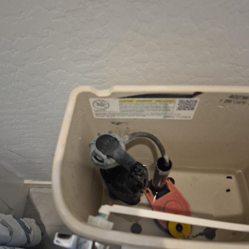 Toilet fill valve inside tank replacement in Glendale, AZ