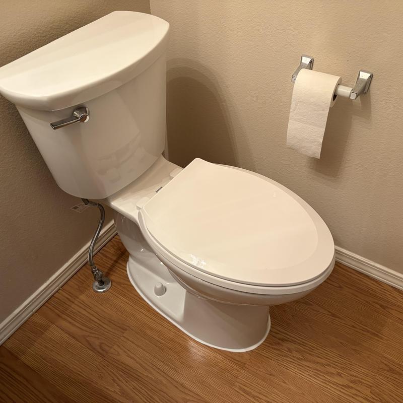 American Standard toilet installation with leak repair