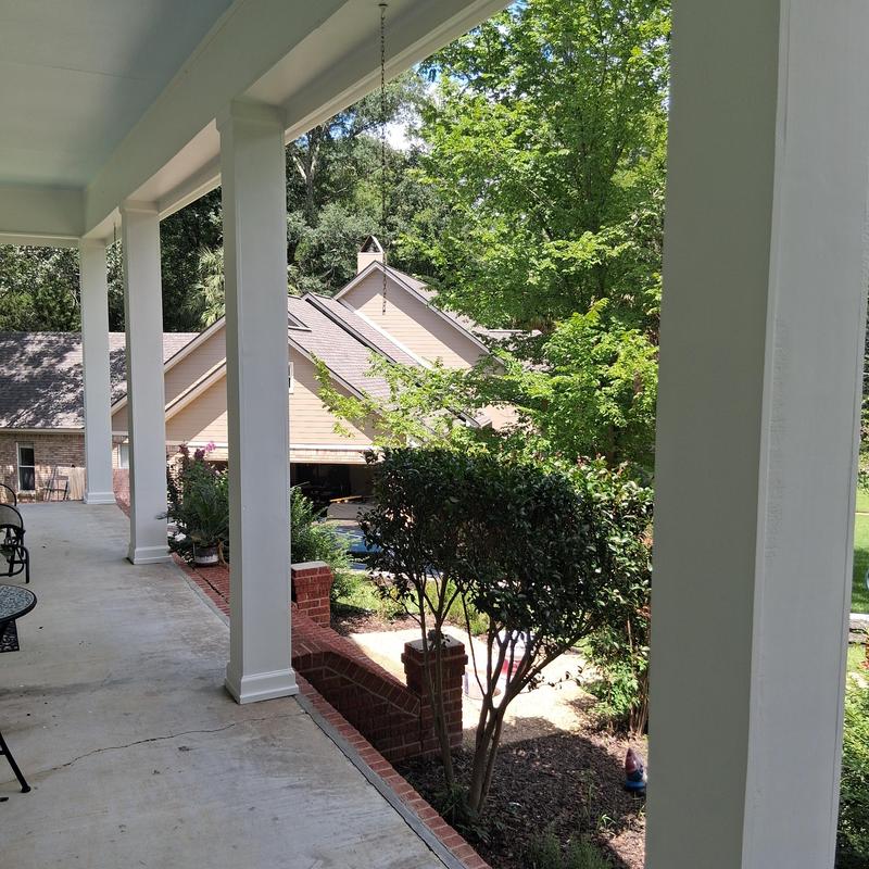 4x4 wood porch posts wrapped with fluted wood 4x4 wood porch posts wrapped with fluted wood