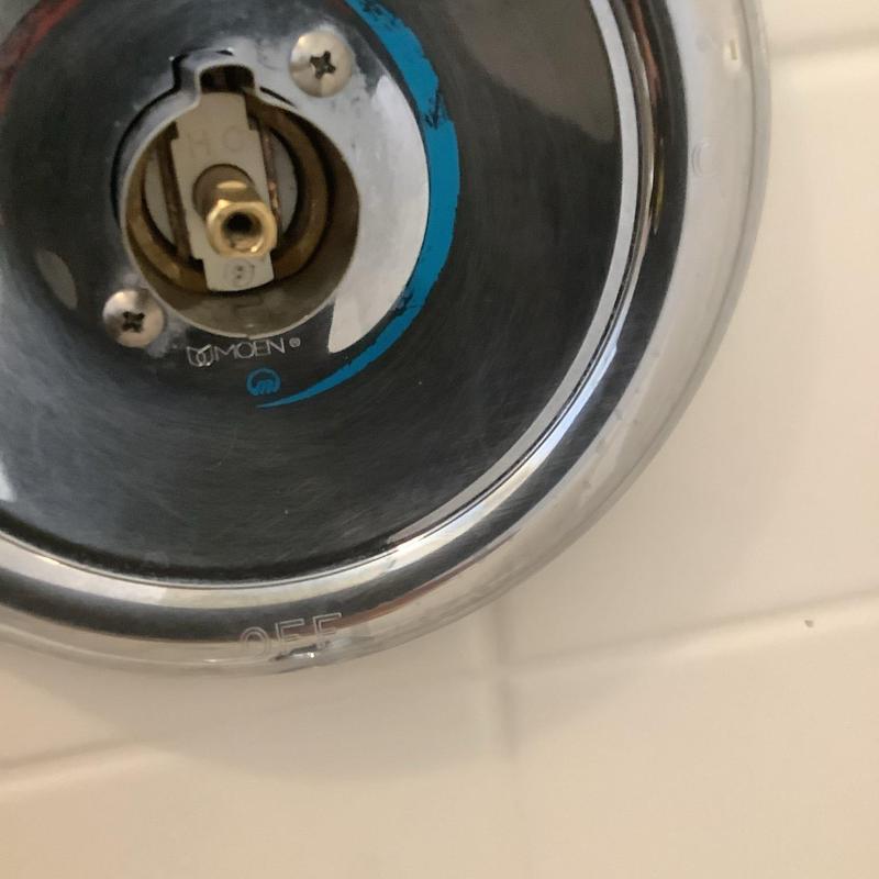 Posi-Temp shower cartridge valve housing close-up