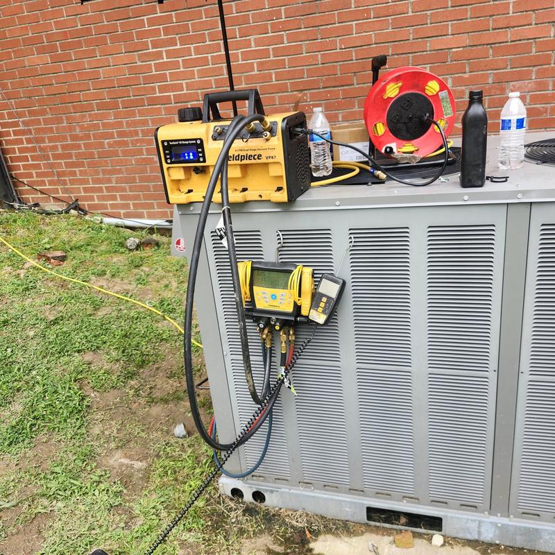 10 ton split system compressor with gauges and vacuum pump 10 ton split system compressor with gauges and vacuum pump