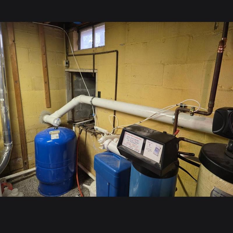 Sewer line relocation and septic bypass piping