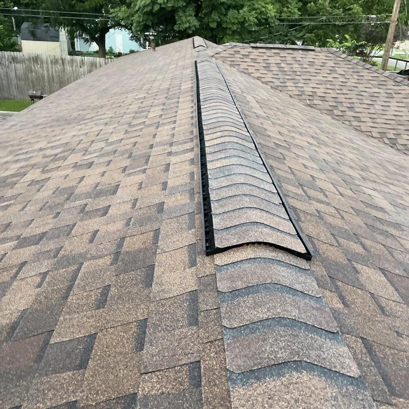 CertainTeed ClimateFlex shingles and ridge vent installation