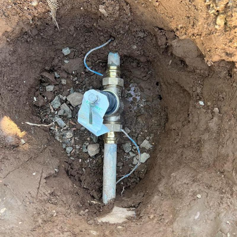 Pressure Reducing Valve installed on main water line