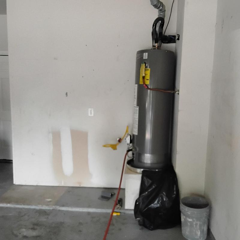 50-gallon Bradford White natural gas water heater installation