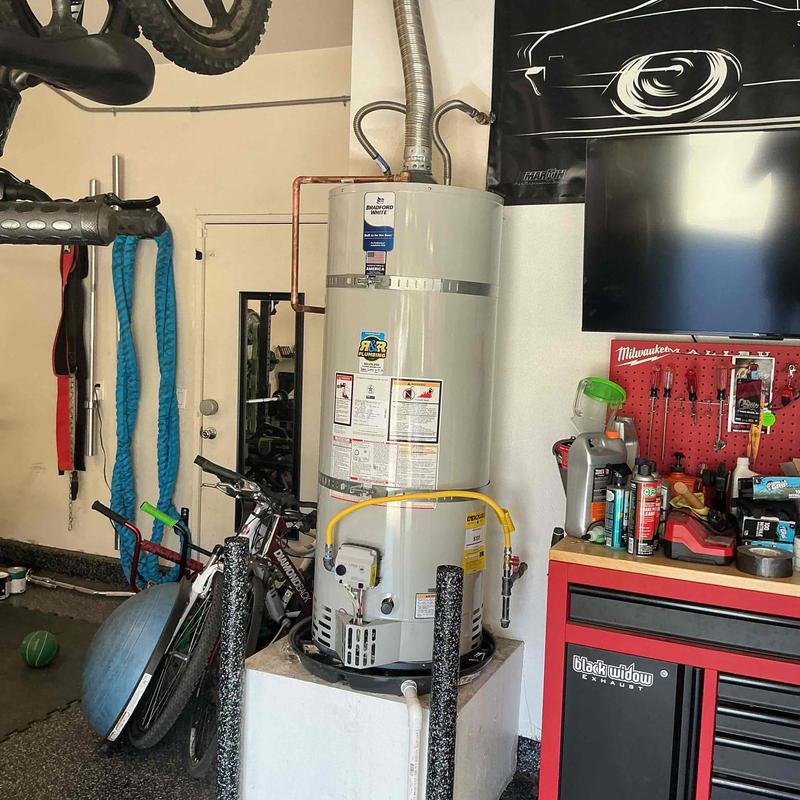 Bradford White 50-gal gas water heater installation