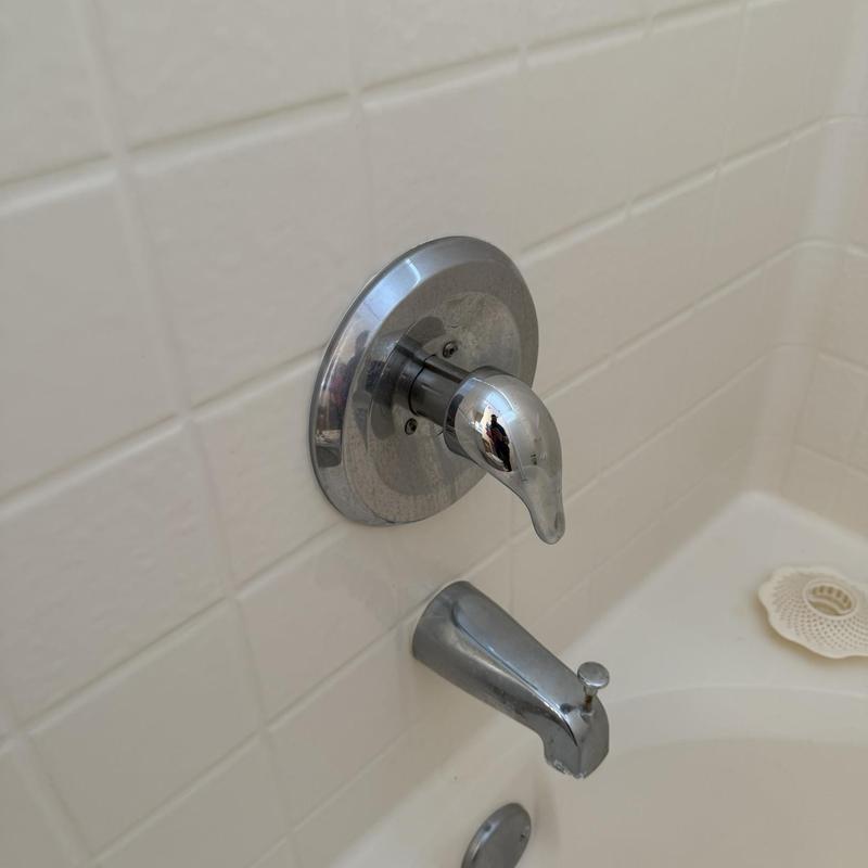 Tub spout and shower valve cartridge installation in tub