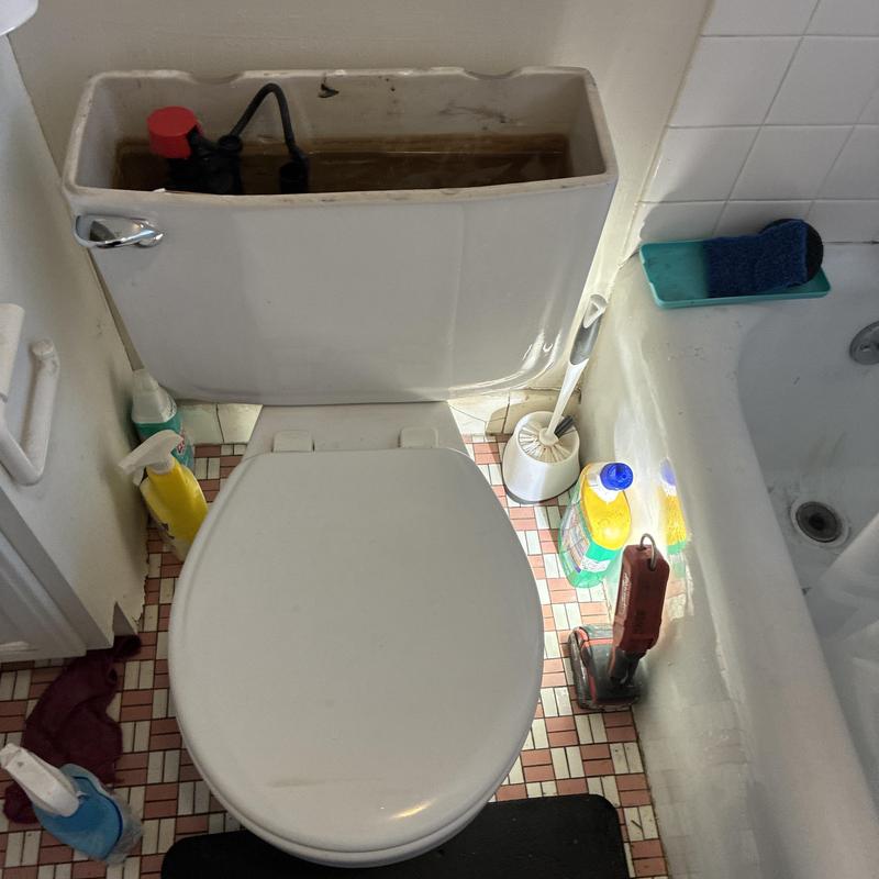 Toilet flush valve and gasket replacement with testing