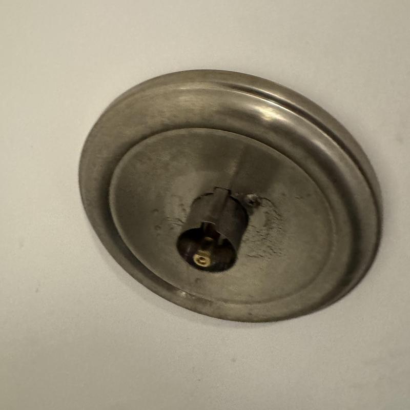 Moen shower cartridge in metal escutcheon plate