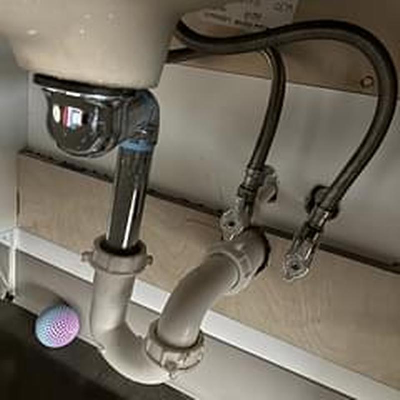 P-trap and faucet supply lines under sink in Indianapolis P-trap and faucet supply lines under sink in Indianapolis