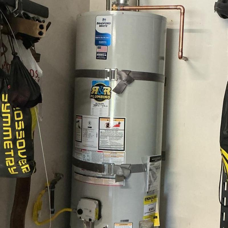 Bradford White commercial water heater installed