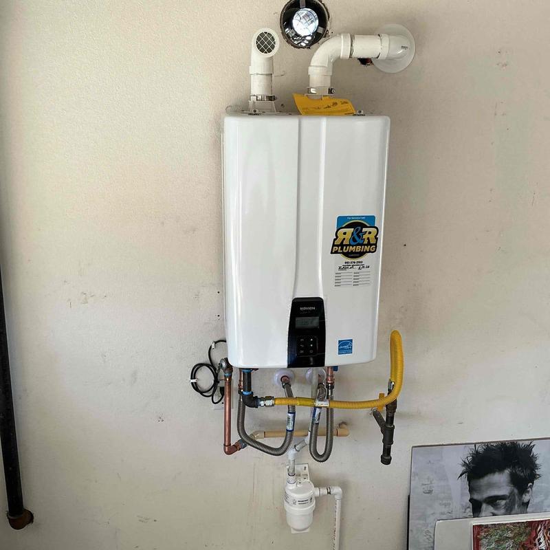 Navien tankless water heater with copper gas lines