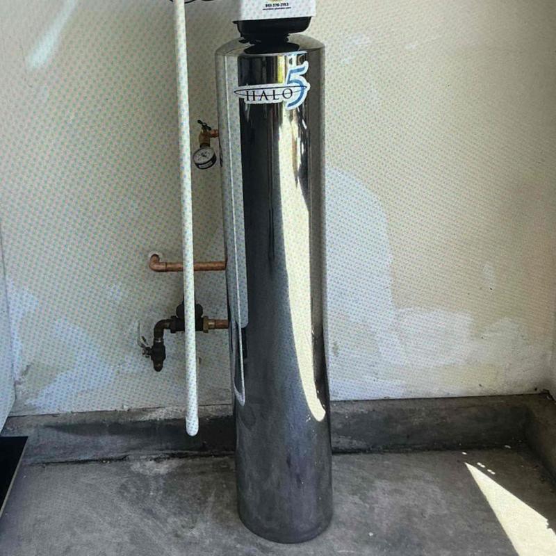 Halo water conditioning system with connected pipes