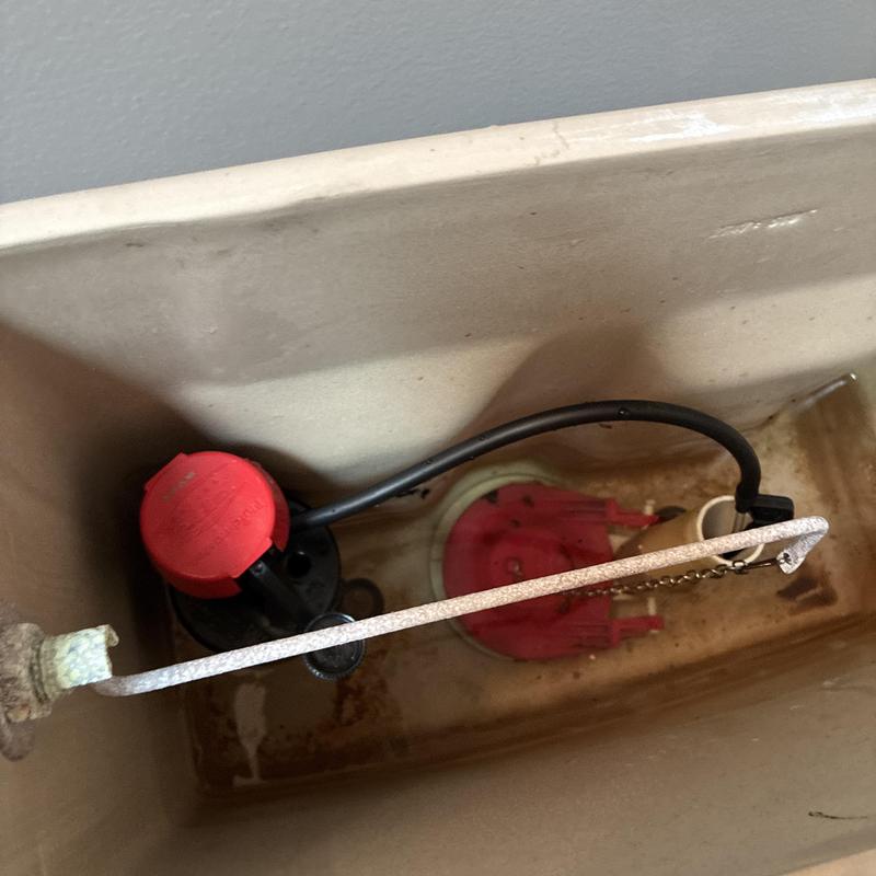 Toilet fill valve and flapper inside tank replacement