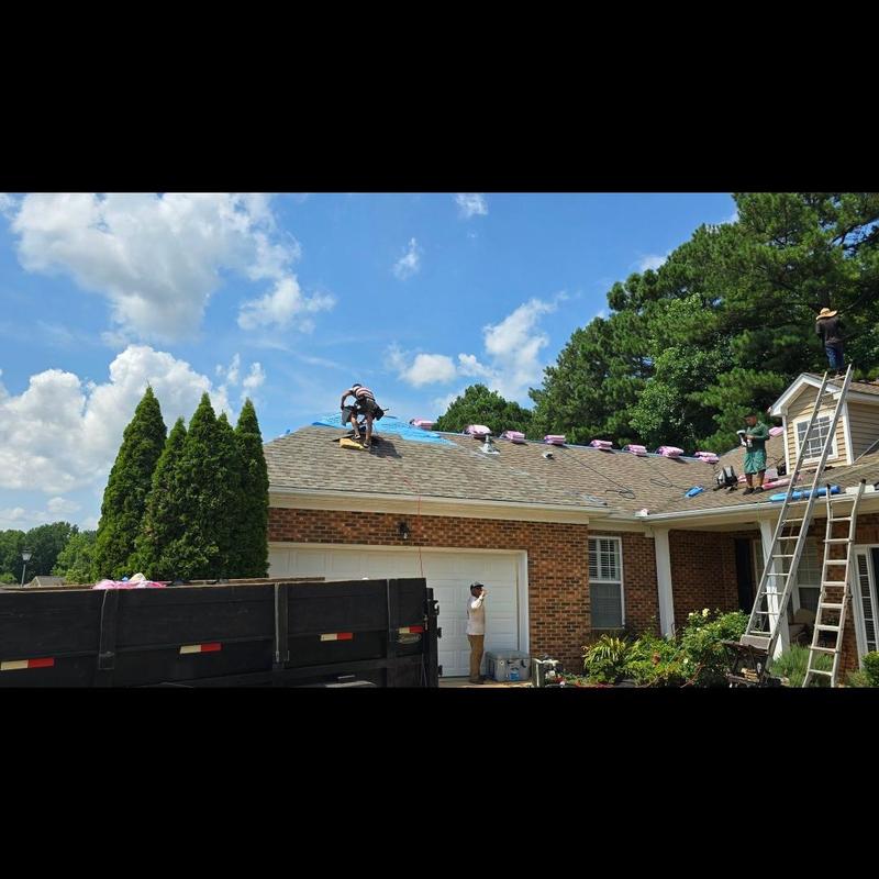Owens Corning architectural shingle roof installation