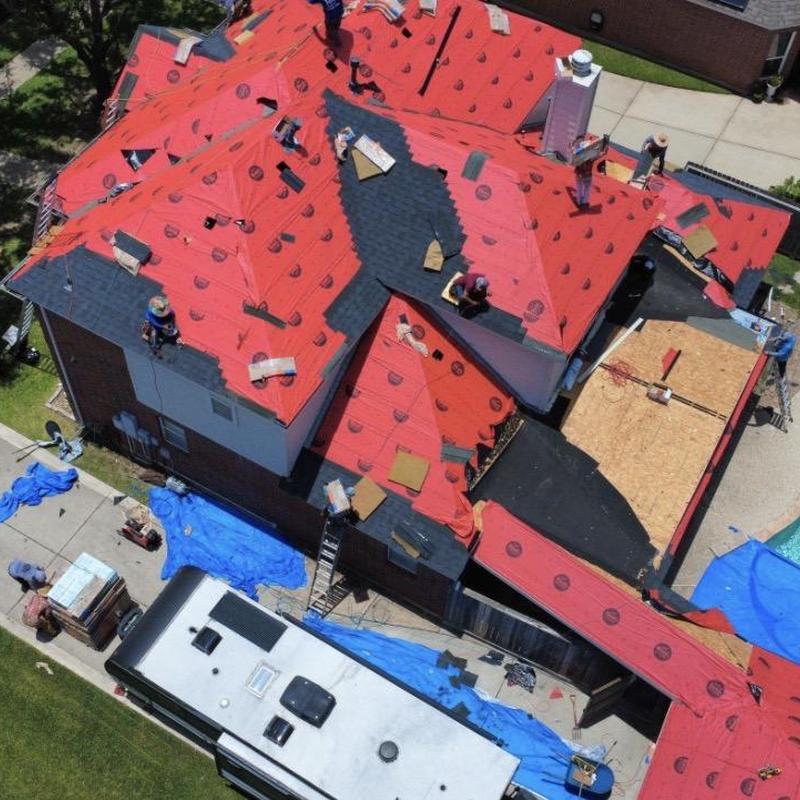 Roof underlayment installation with shingle prep