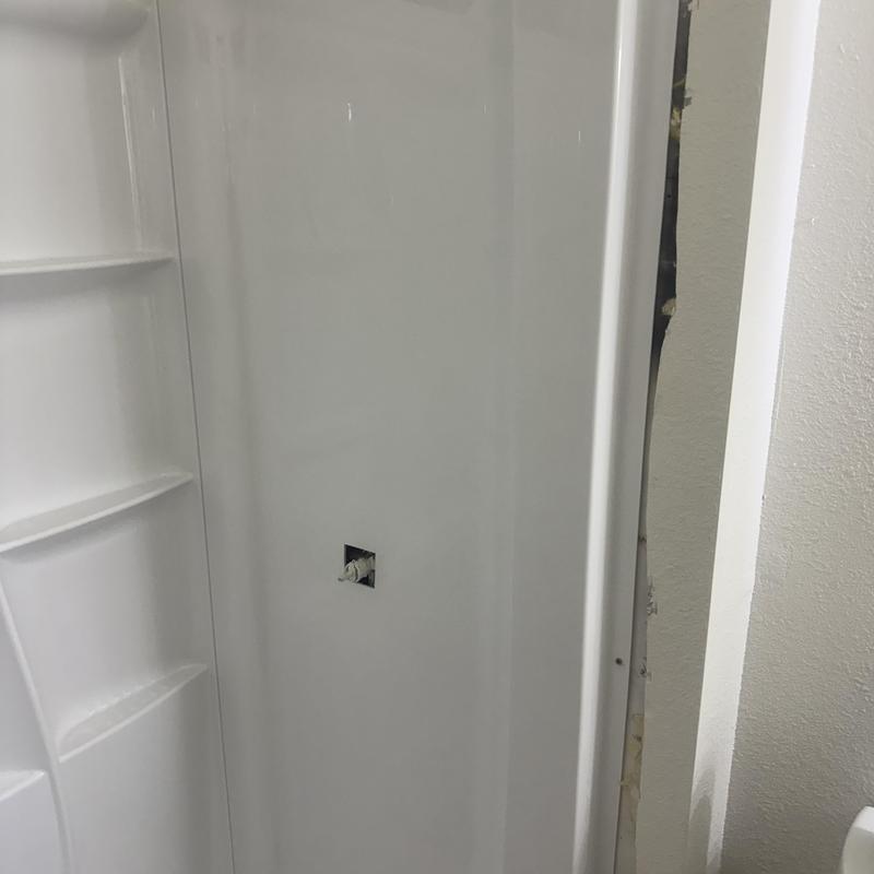 Shower valve replacement in remodeled enclosure Sun City AZ Shower valve replacement in remodeled enclosure Sun City AZ