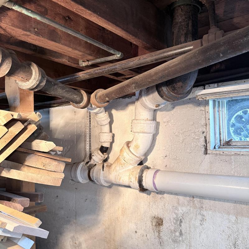 Cast iron and PVC basement drain piping replacement Cast iron and PVC basement drain piping replacement