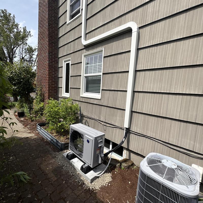 Friedrich ductless mini-split outdoor unit installed Friedrich ductless mini-split outdoor unit installed