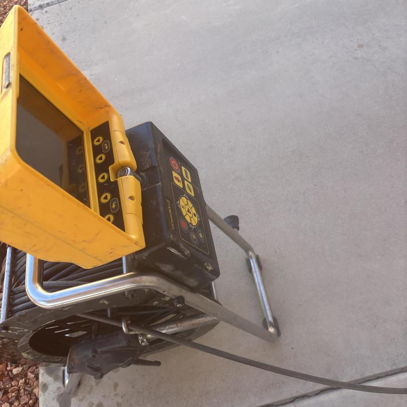 Hydro jet sewer cleaning machine with control panel