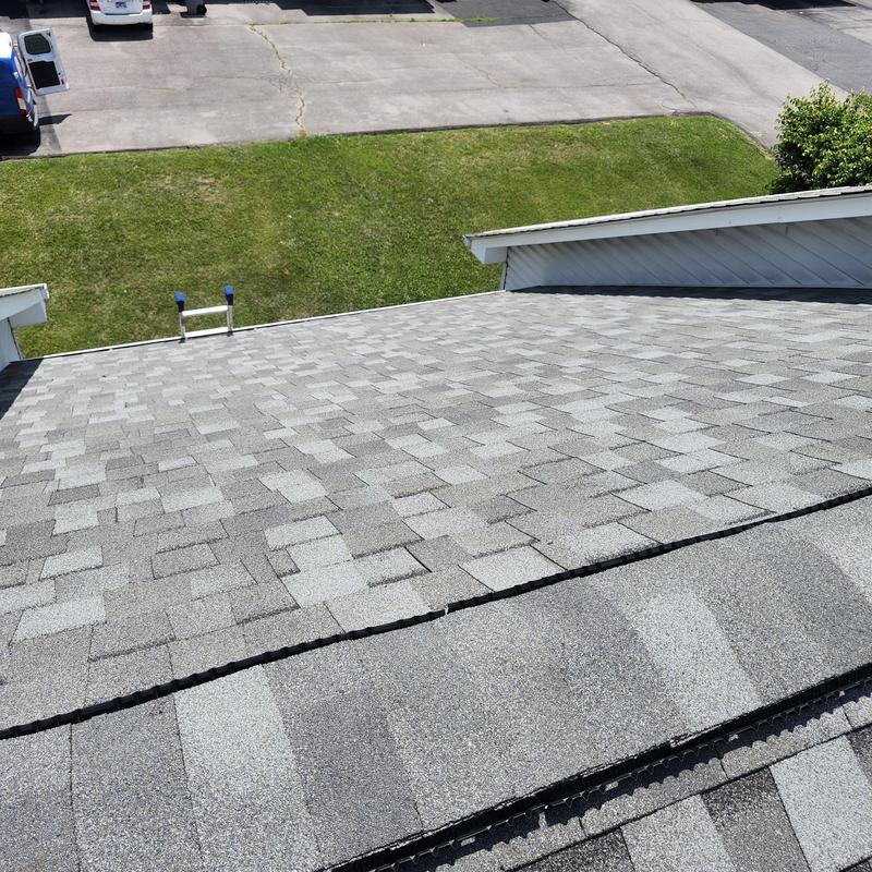 Asphalt shingle roof and gutter system in Blountville, TN Asphalt shingle roof and gutter system in Blountville, TN