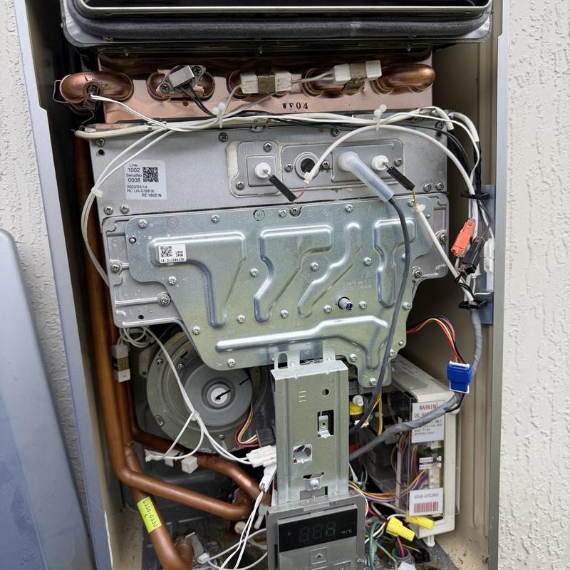 Rinnai tankless water heater heat exchanger installation