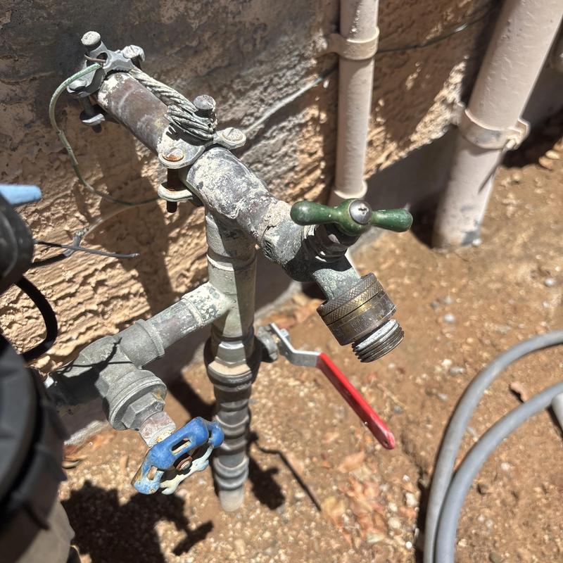 Outdoor water supply valves with hose bibb connection