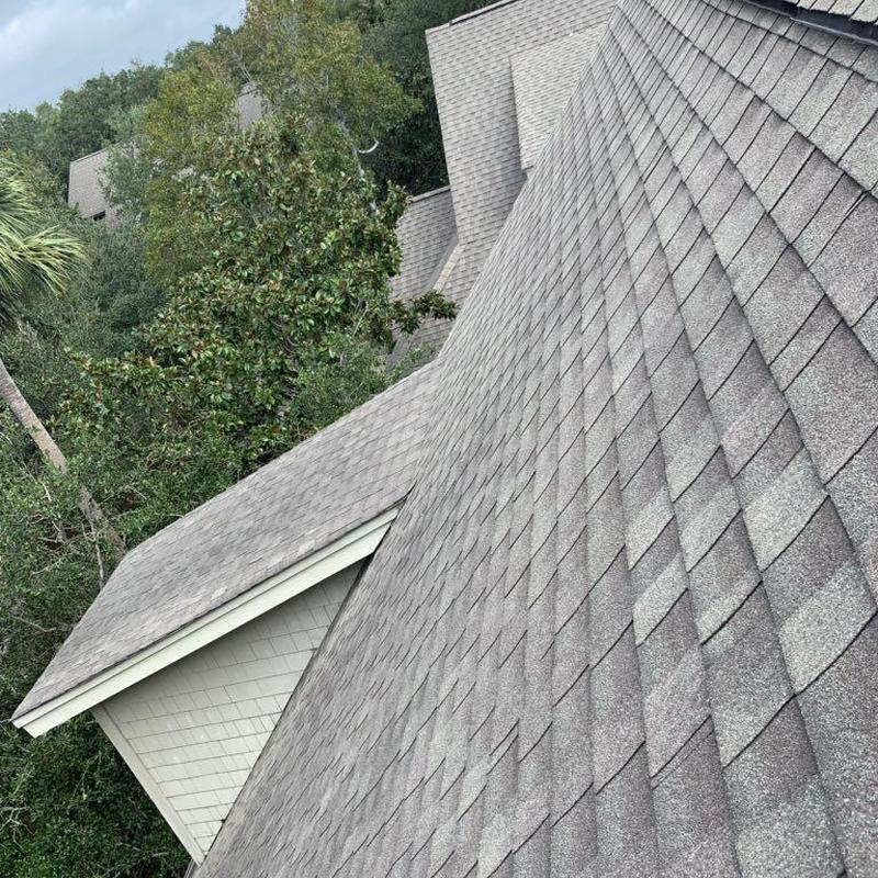 Asphalt shingle roof replacement at Kiawah Island golf course