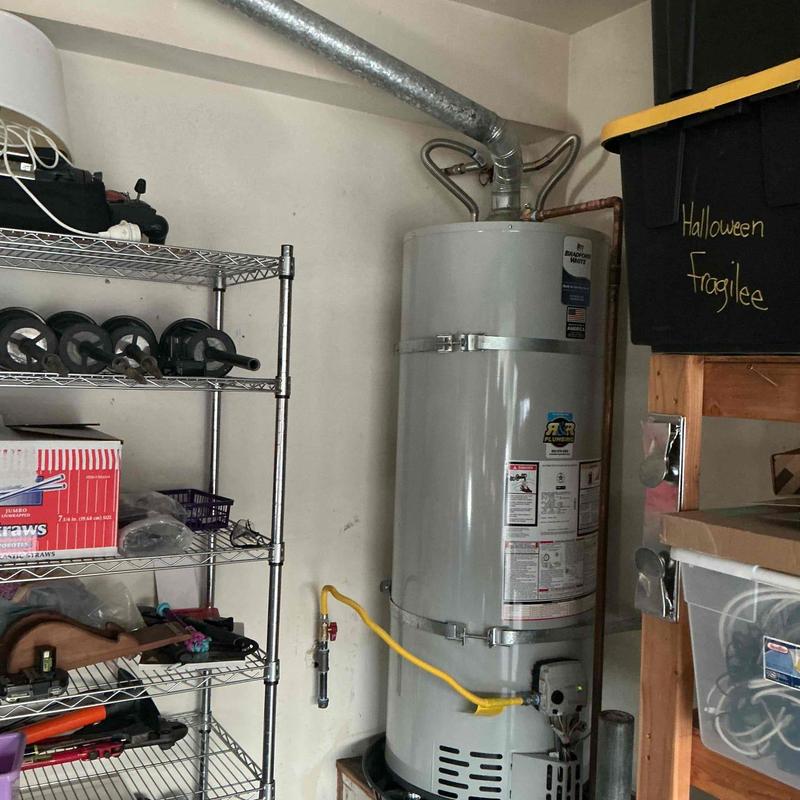 Bradford White 50-gal gas water heater installation