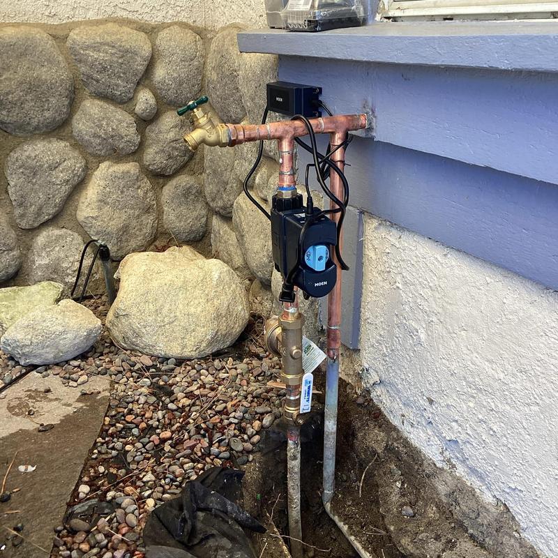 Moen Flo Smart Water Monitor and pressure regulator installation