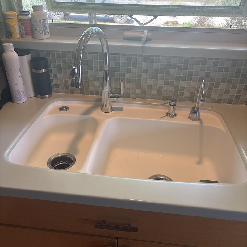 Kitchen faucet with dual basin sink installation Kitchen faucet with dual basin sink installation