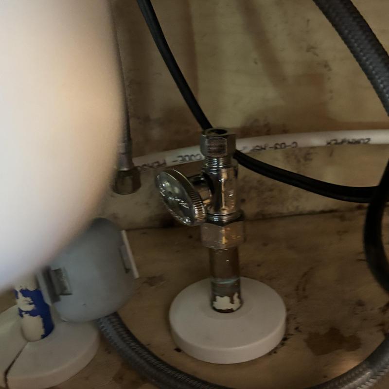 Kitchen sink emergency shut-off valve replacement