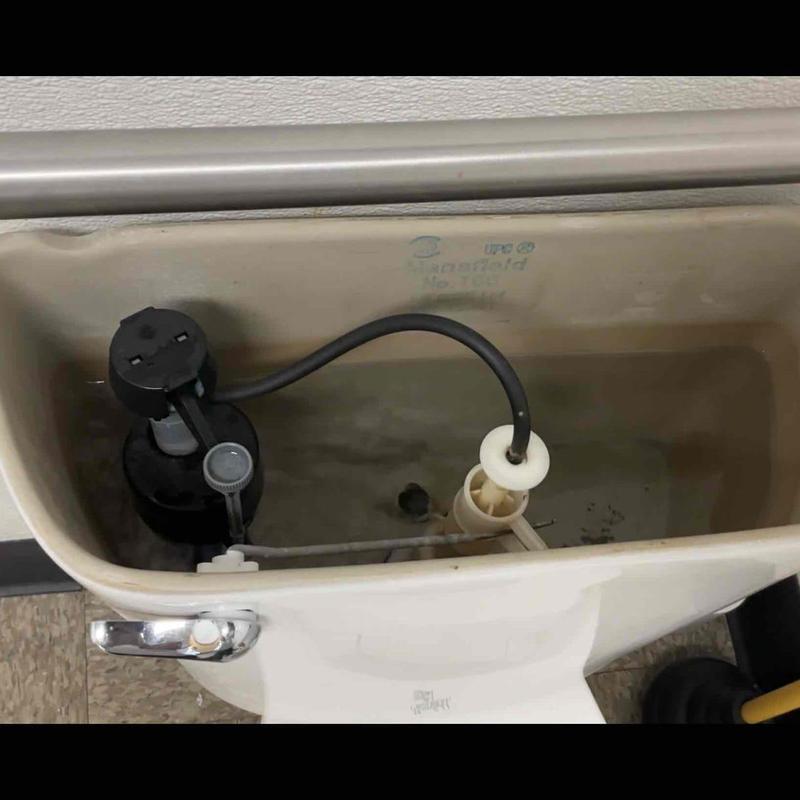 Toilet tank rebuild kit with fill and flush valves
