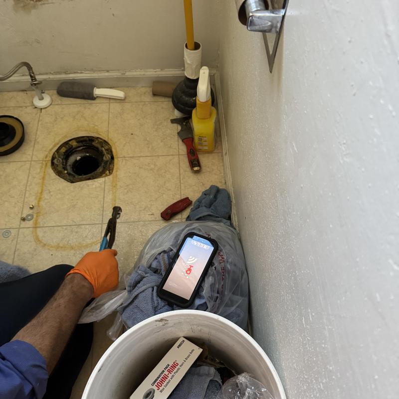 Toilet flange removal and sewer line inspection tools