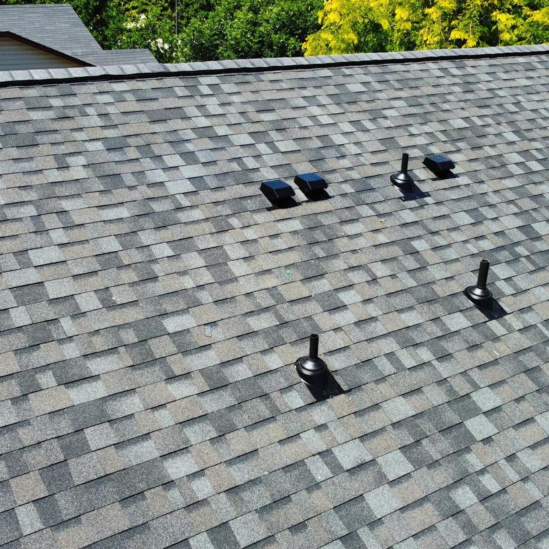 Owen's Corning Williamsburg gray asphalt shingle roof Owen's Corning Williamsburg gray asphalt shingle roof