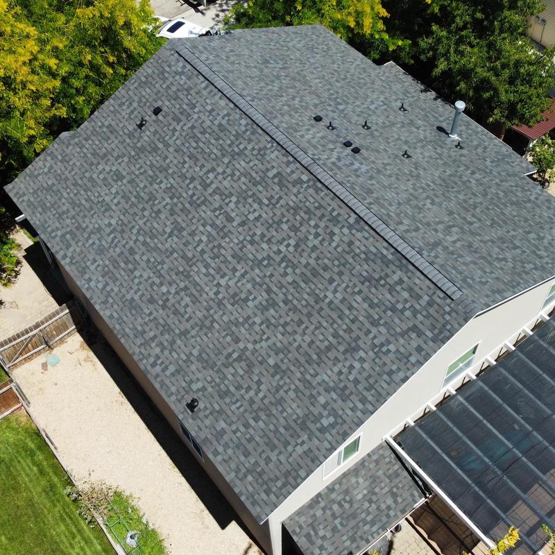 Owen's Corning Williamsburg gray roof shingles installation Owen's Corning Williamsburg gray roof shingles installation
