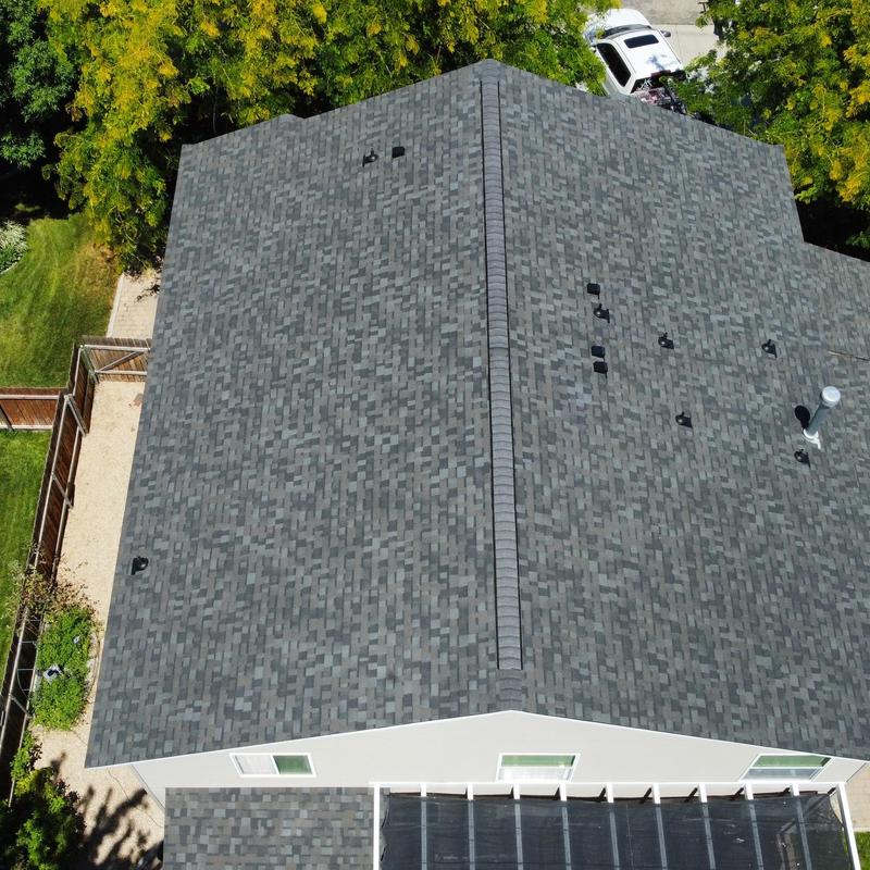 Owen's Corning Williamsburg gray shingle roof installation Owen's Corning Williamsburg gray shingle roof installation