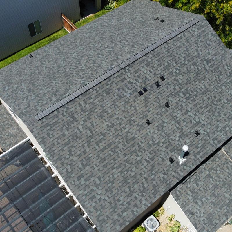Owen's Corning Williamsburg gray shingle roof installation Owen's Corning Williamsburg gray shingle roof installation