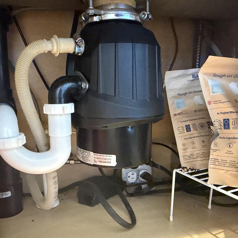 InSinkErator garbage disposal installed under sink InSinkErator garbage disposal installed under sink