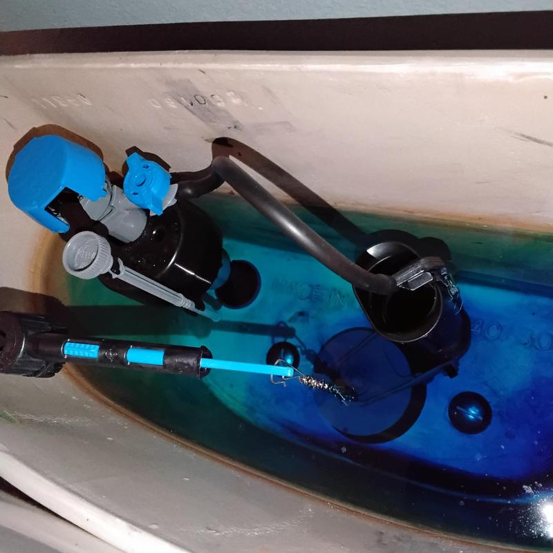 Toilet tank flush valve and fill valve assembly