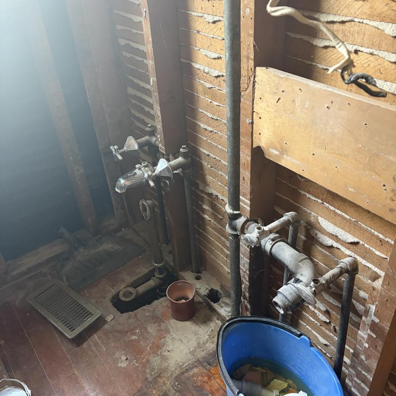 Exposed bathroom shower plumbing and old piping replacement estimate Exposed bathroom shower plumbing and old piping replacement estimate