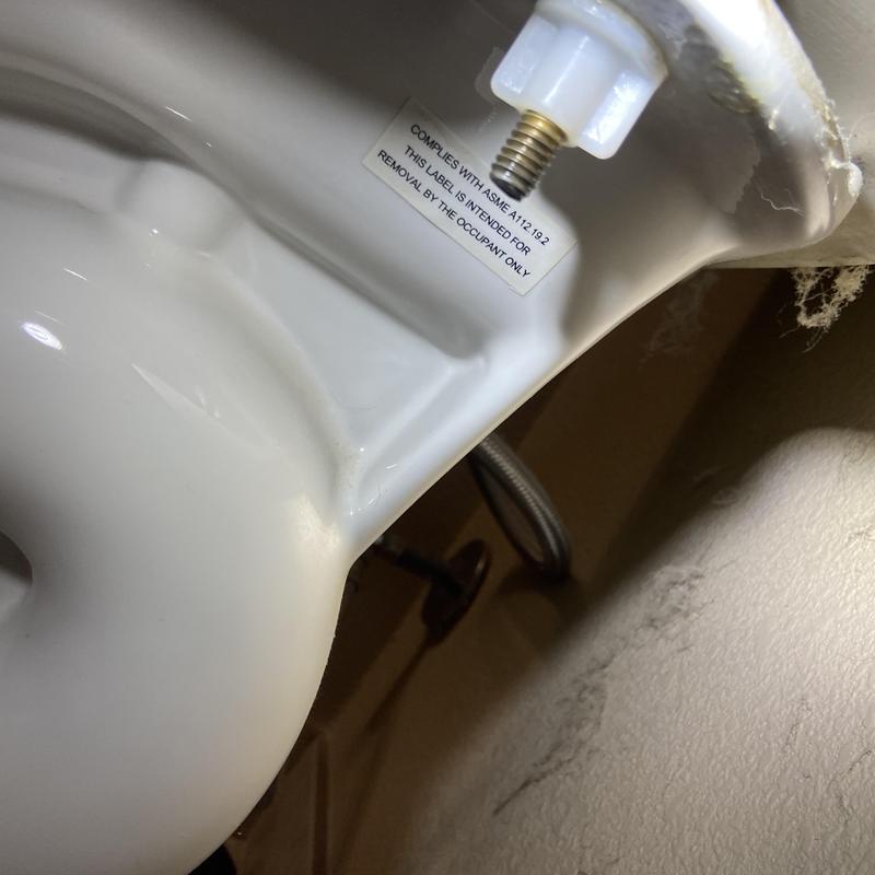 Toilet tank to bowl connection leak inspection Toilet tank to bowl connection leak inspection