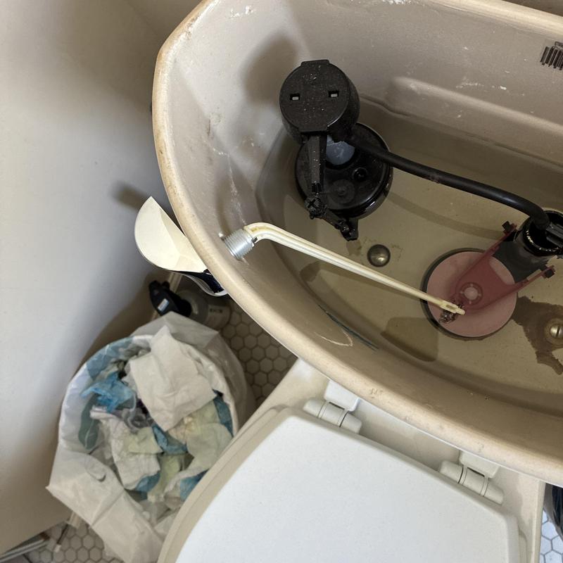 Toilet fill valve and flapper repair inside tank