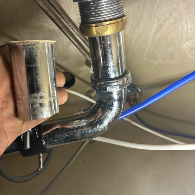 Kitchen sink tailpiece and slip-joint nut replacement