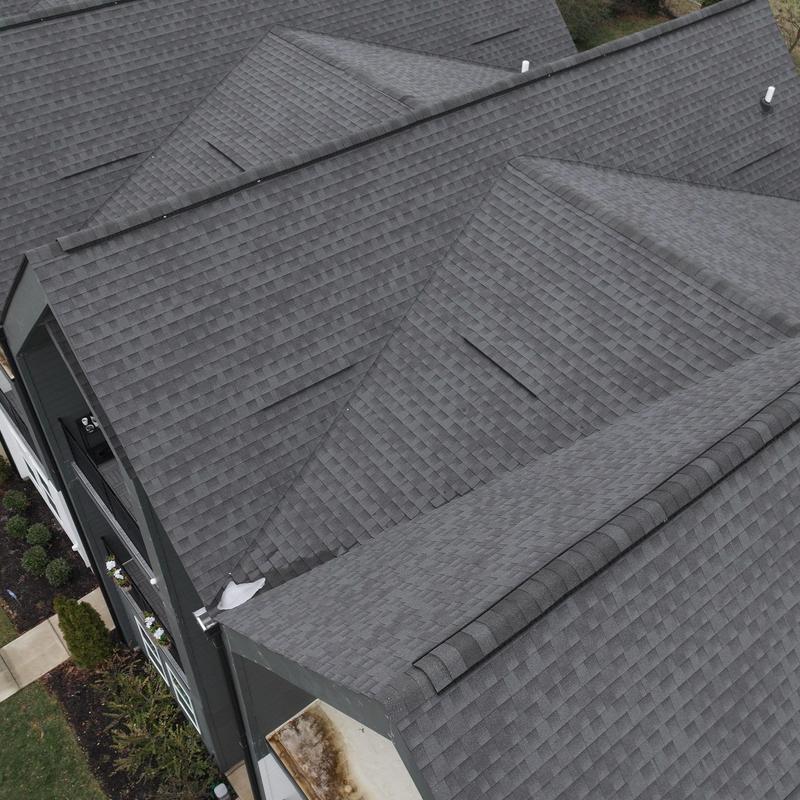 Asphalt shingle roof with hail damage inspection in Nashville