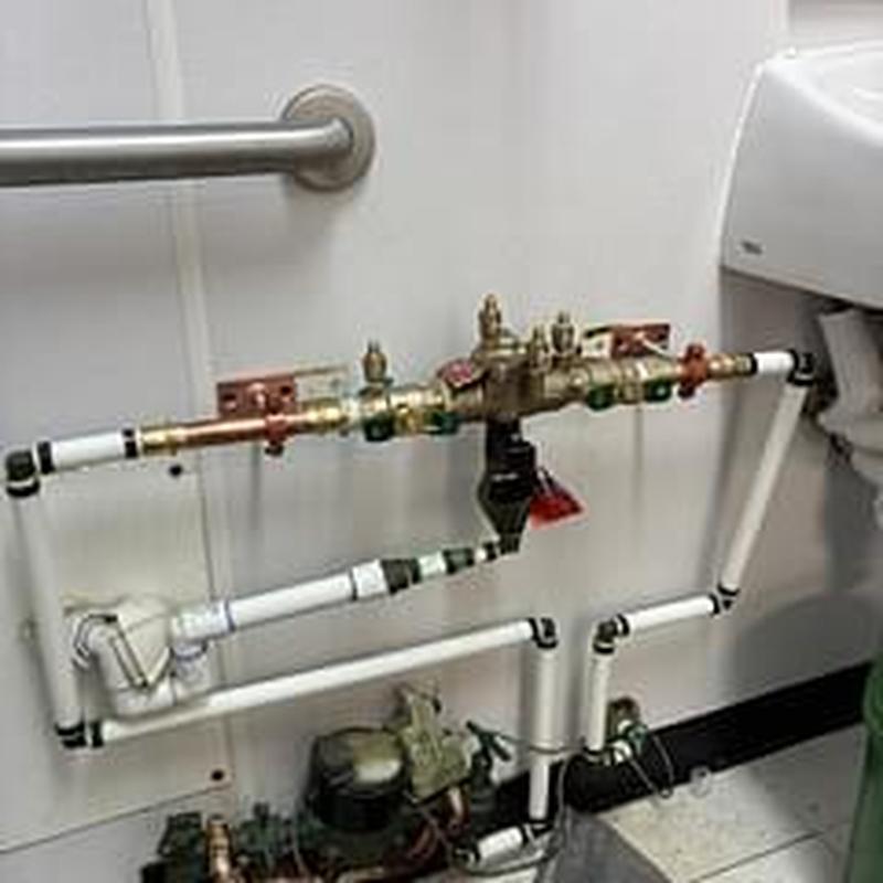 34 RP backflow device with copper and PVC piping 34 RP backflow device with copper and PVC piping