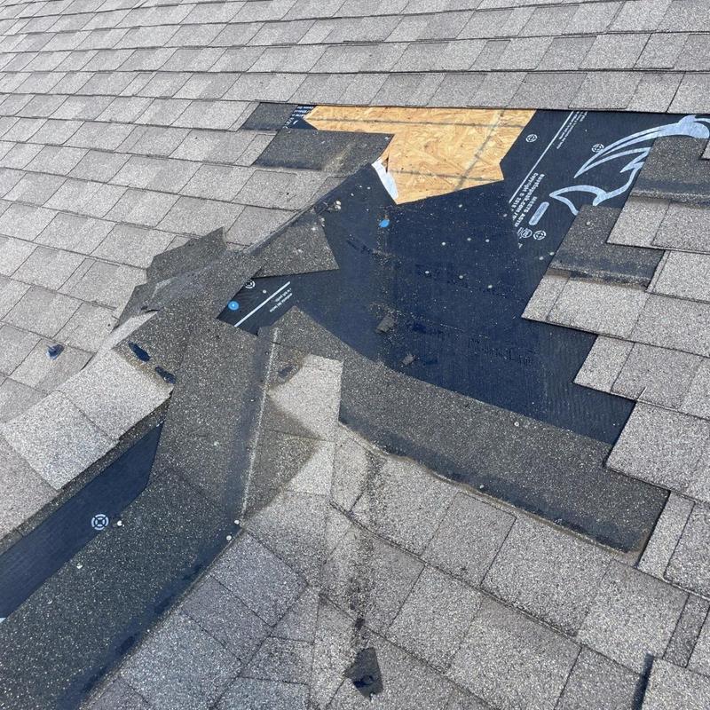 Asphalt shingle roof valley with new underlayment