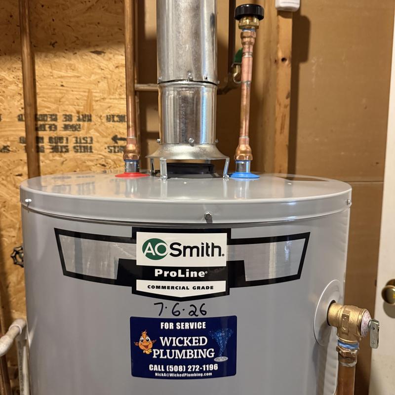 Water heater with copper piping and venting system Water heater with copper piping and venting system